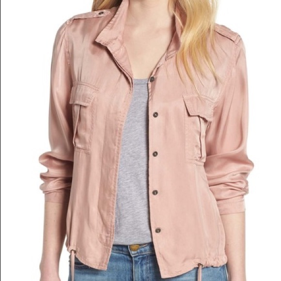 blush military jacket